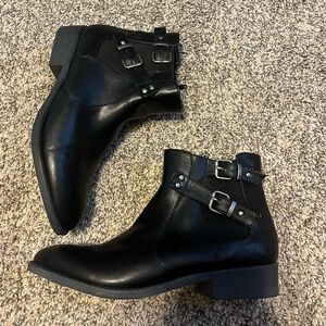 Black ankle boots